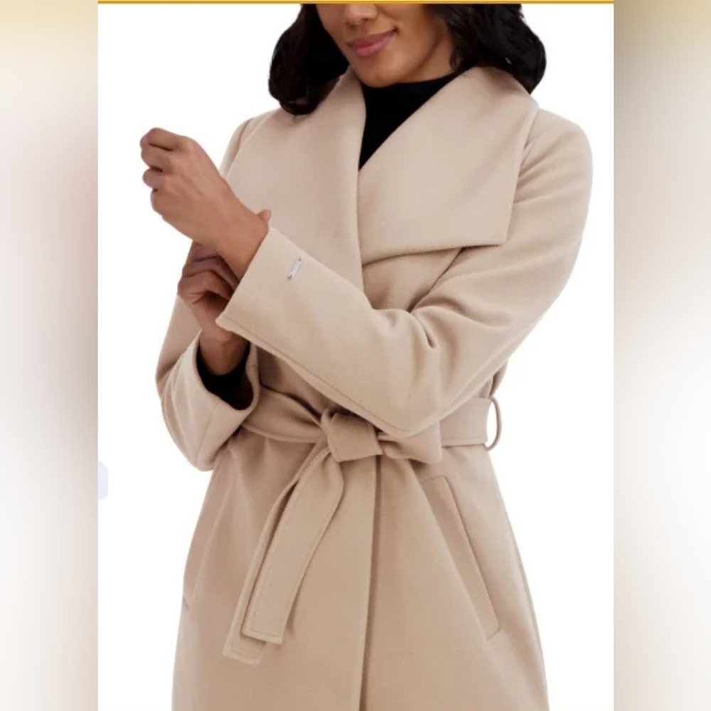 Tahari Ladies' Faux Wool Wrap Coat - Picture 3 of 5